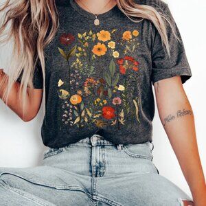 Vintage Floral Shirt - Boho, Hippie, Cottagecore, Summer Style